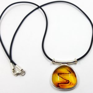 Tikras, autentiškas nešlifuoto Baltijos gintaro karoliai