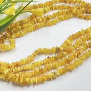 Natūralaus Baltijos gintaro ilgi karoliai